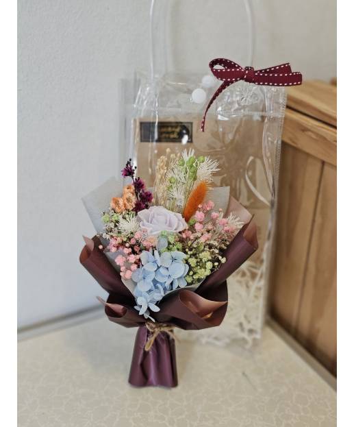 DM- Purple Rose mini bouquet
